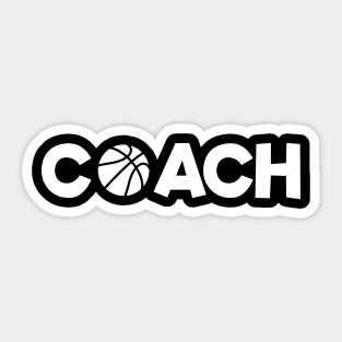 Coach For Basketball Sticker